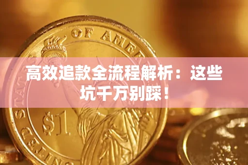 武汉高效追款全流程解析：这些坑千万别踩！