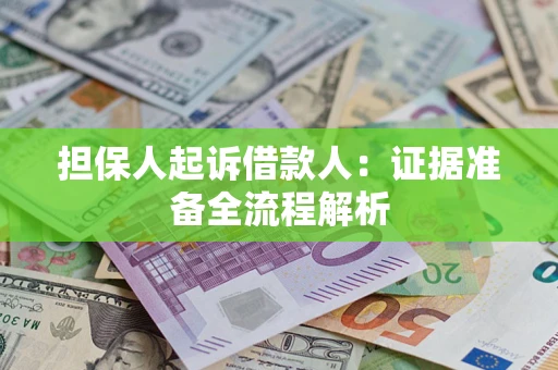 武汉担保人起诉借款人：证据准备全流程解析