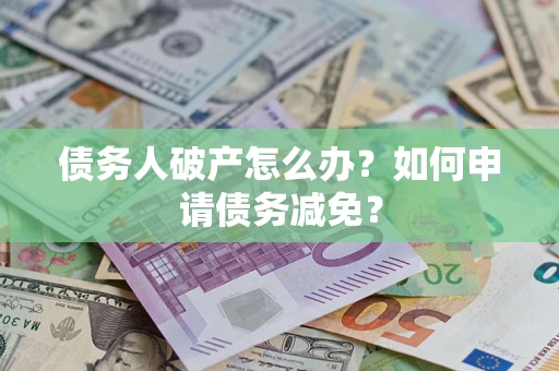武汉债务人破产怎么办？如何申请债务减免？