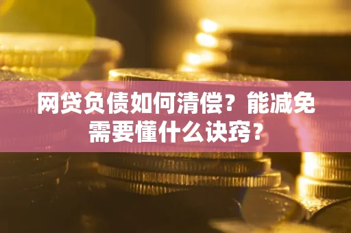 武汉网贷负债如何清偿？能减免需要懂什么诀窍？