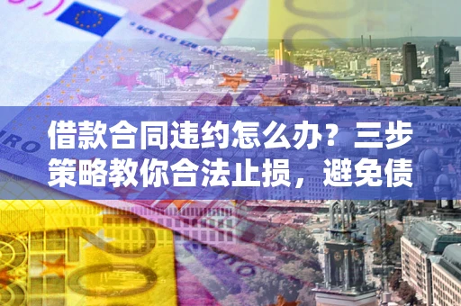 武汉借款合同违约怎么办？三步策略教你合法止损，避免债务危机升级